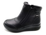 Botín casual de cremallera, ancho X | G Comfort (negro)
