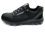 Zapato de estilo deportivo de piel natural, de ancho X, impermeable, con cordones y cremallera | Allrounder by Mephisto (negro)