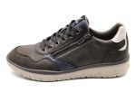 Zapato casual de piel natural, de ancho X, con cordones y cremallera | Allrounder by Mephisto (marrón)