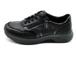 Zapato casual, ancho X, cordón y cremallera | G Comfort (negro)