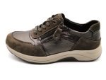Zapato casual, ancho X, cordón y cremallera | G Comfort (marrón)